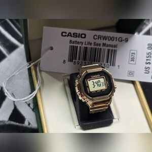 Casio Gold Color Working Watch Ring CRW001G-9